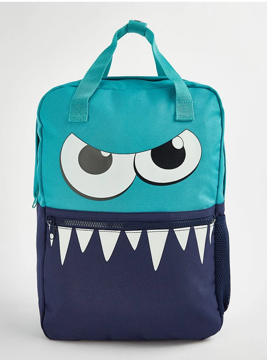 "George at Asda Blue Monster Backpack for Boys - Kids Rucksack Review"