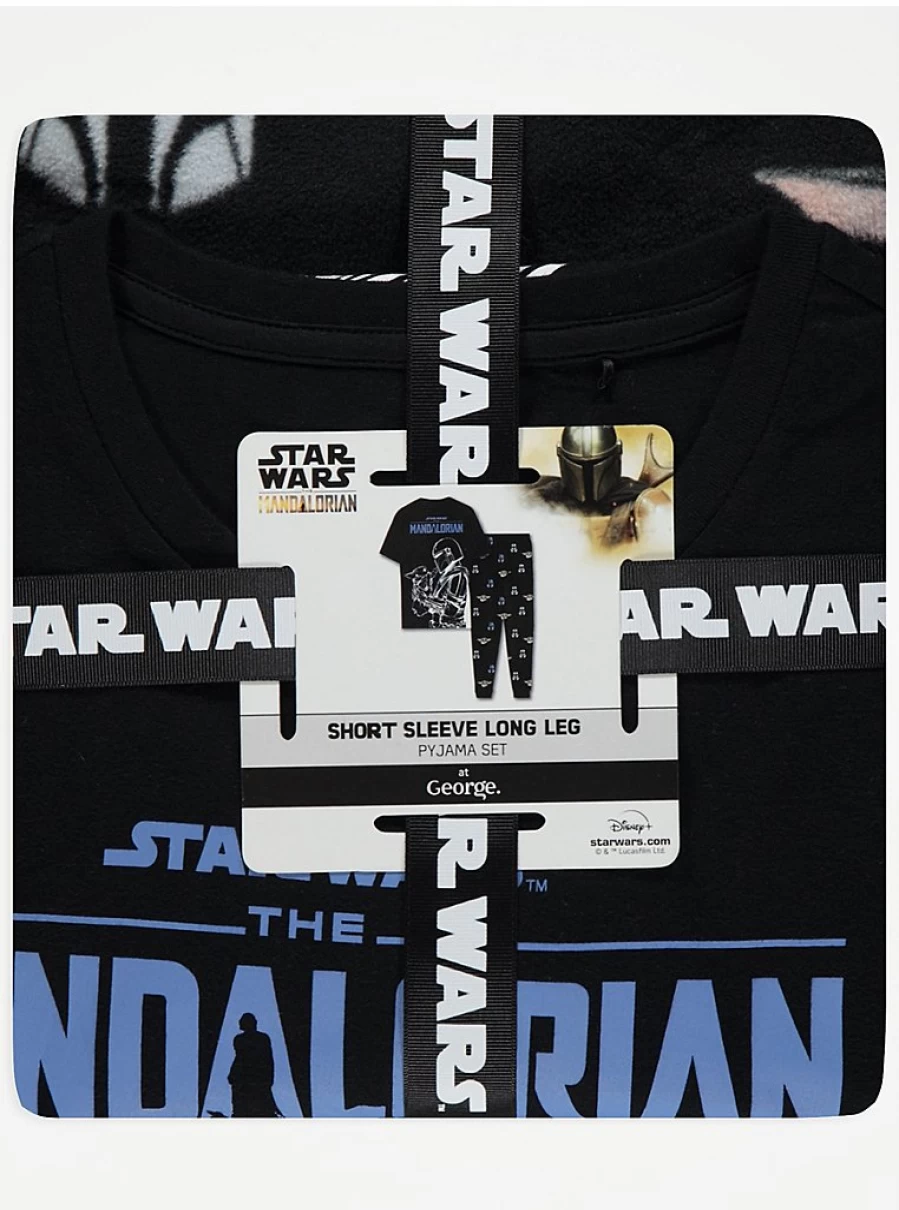 Men's Disney The Mandalorian Fleece Pajama Set | George at Asda Gift | Star Wars Sleepwear