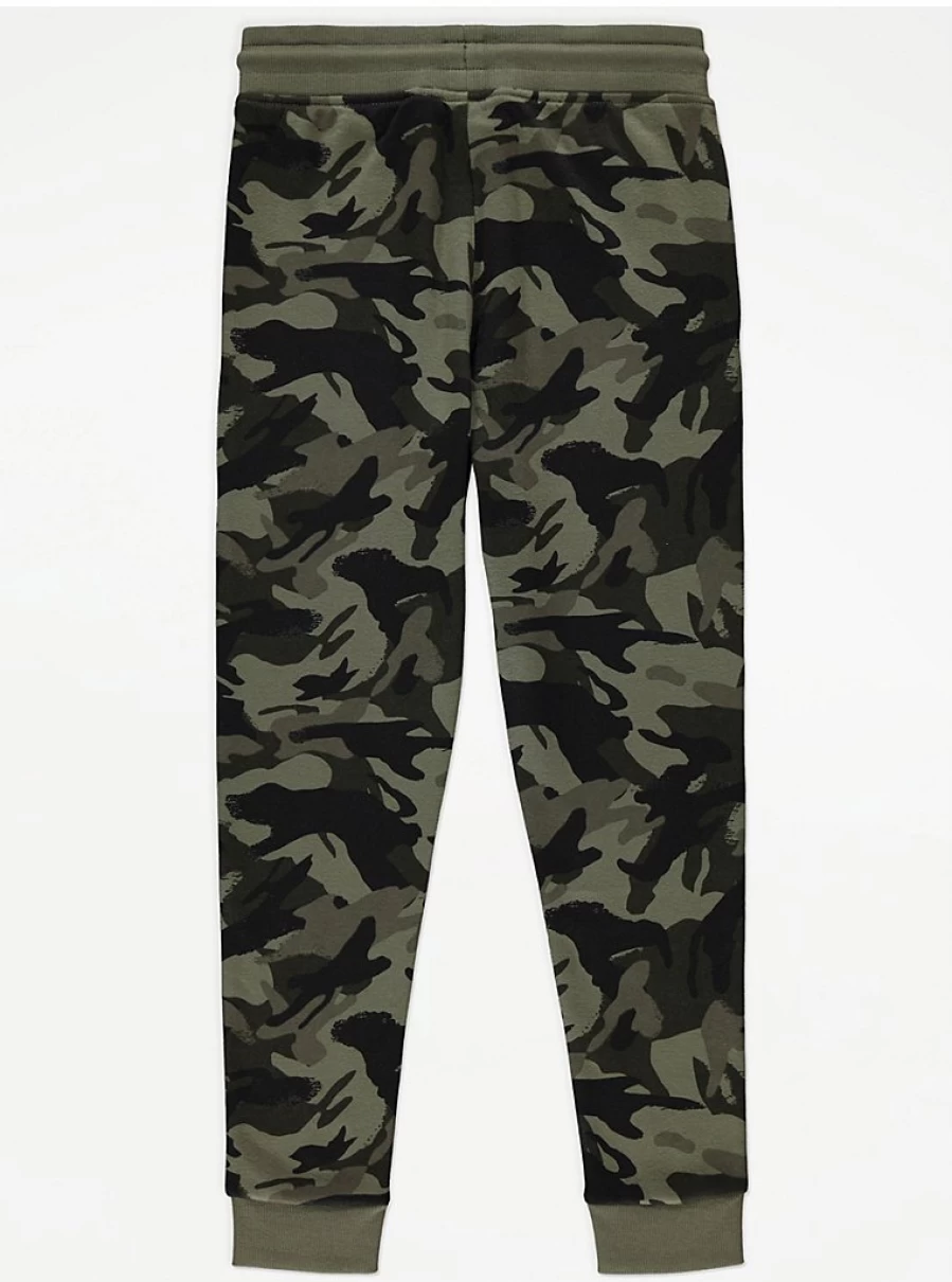 "George at Asda Boys' Khaki Camouflage Joggers – Comfortable Kids' Trousers Review"