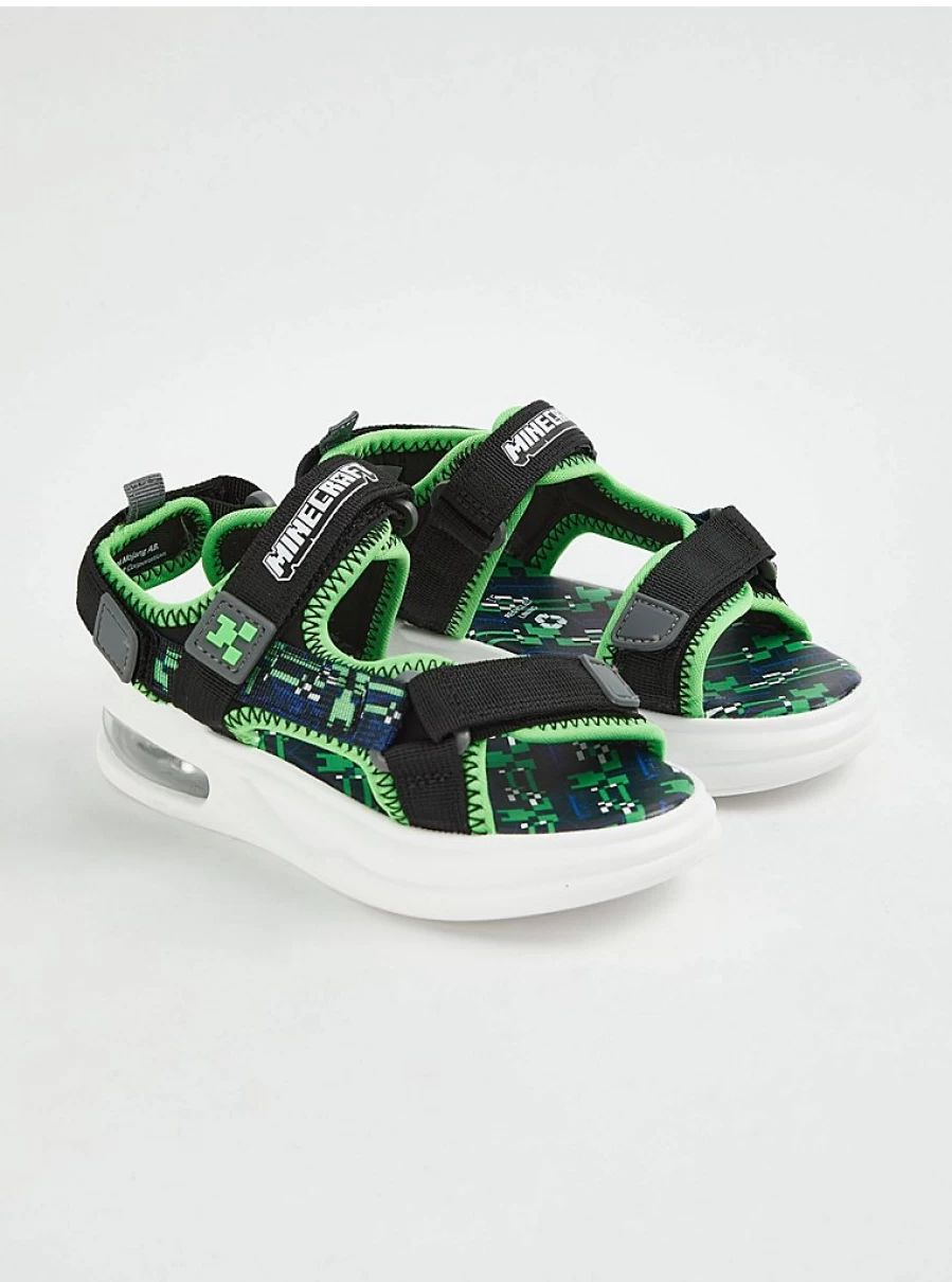 George at Asda Boys' Minecraft Trekker Sandals – Kids' Lightweight Adventure Footwear