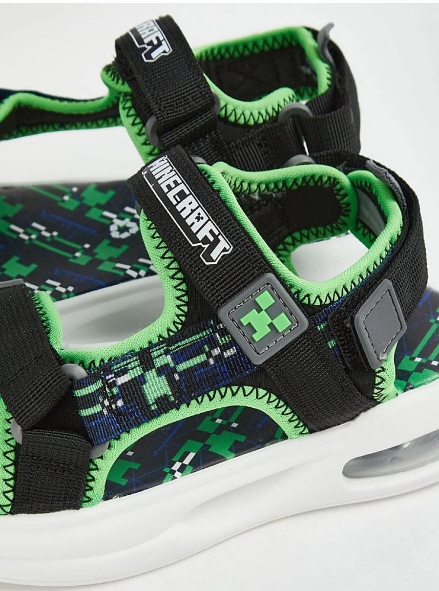 George at Asda Boys' Minecraft Trekker Sandals – Kids' Lightweight Adventure Footwear