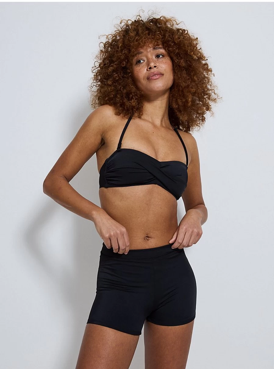 "George at Asda Women's Black Bandeau Bikini Top & Swim Shorts Set | Swimwear Reviews"