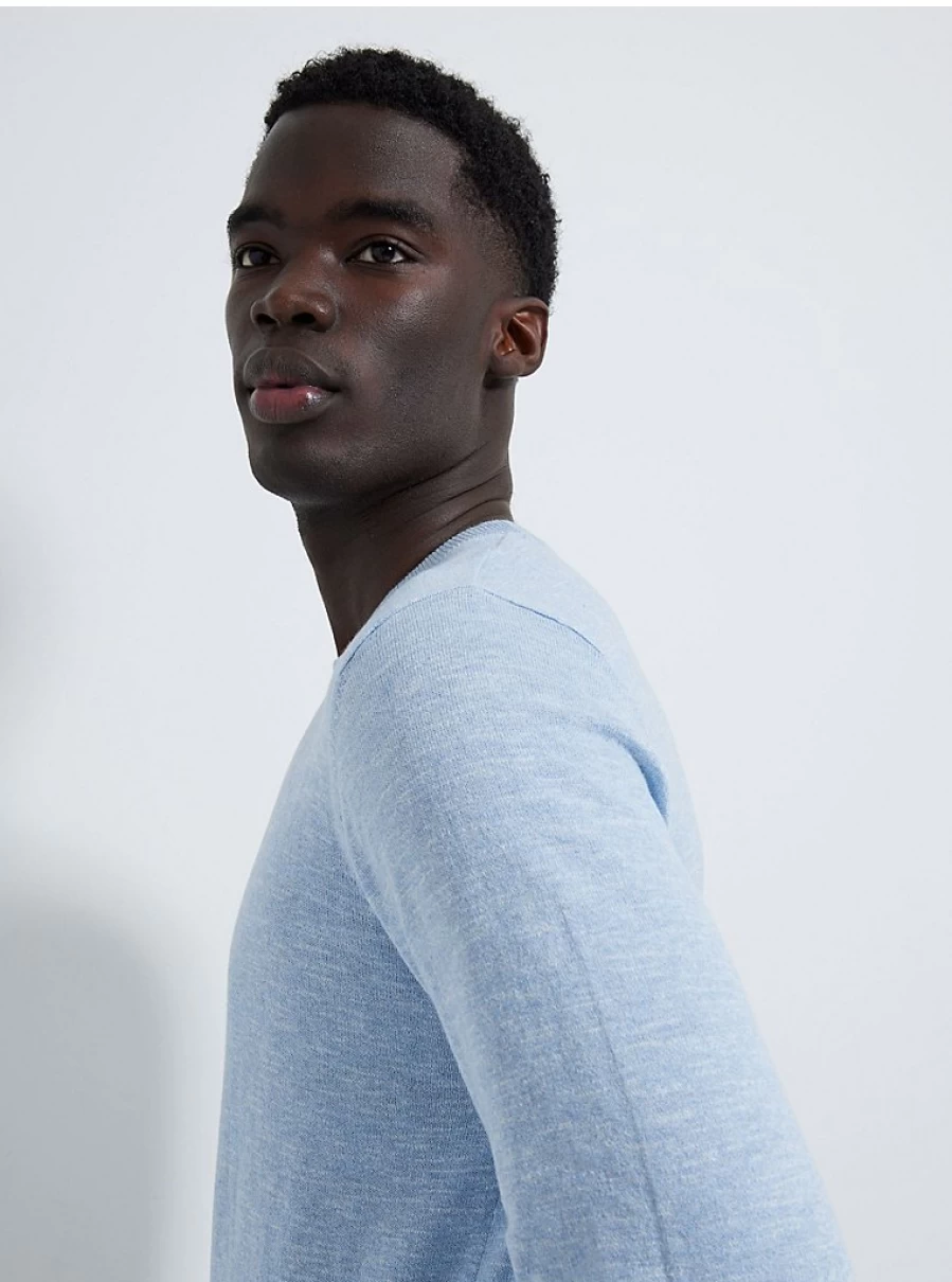 "George at Asda Men's Light Blue Fine Knit Crew Neck Jumper Review"
