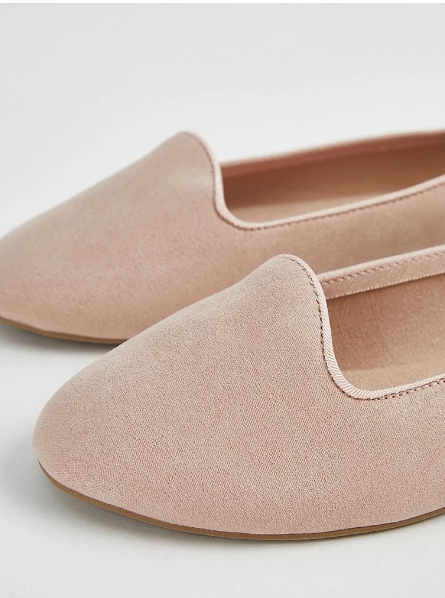 "George at Asda Women's Light Pink Canvas Ballet Flats | Comfortable & Stylish Ballet Shoes"