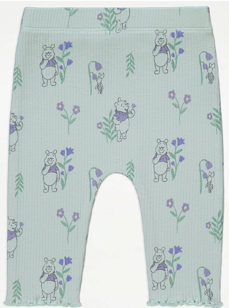 "George at Asda Baby Winnie The Pooh Flower Print Top & Trousers Outfit | Disney Inspired"