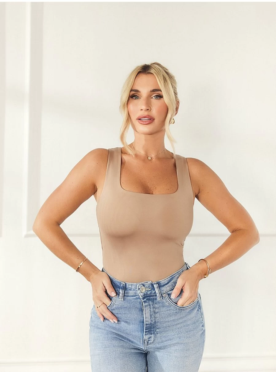 "George at Asda Women's Scoop Neck Tan Vest – Billie Faiers Style Review"