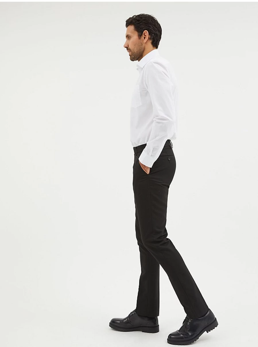 Boys' Black Slim Fit Formal Trousers 2-Pack | George at Asda