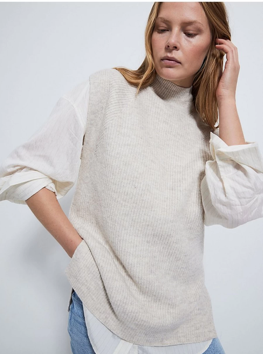 Women's Stone Knitted Sleeveless Jumper | George at Asda | Lightweight Summer Pullover