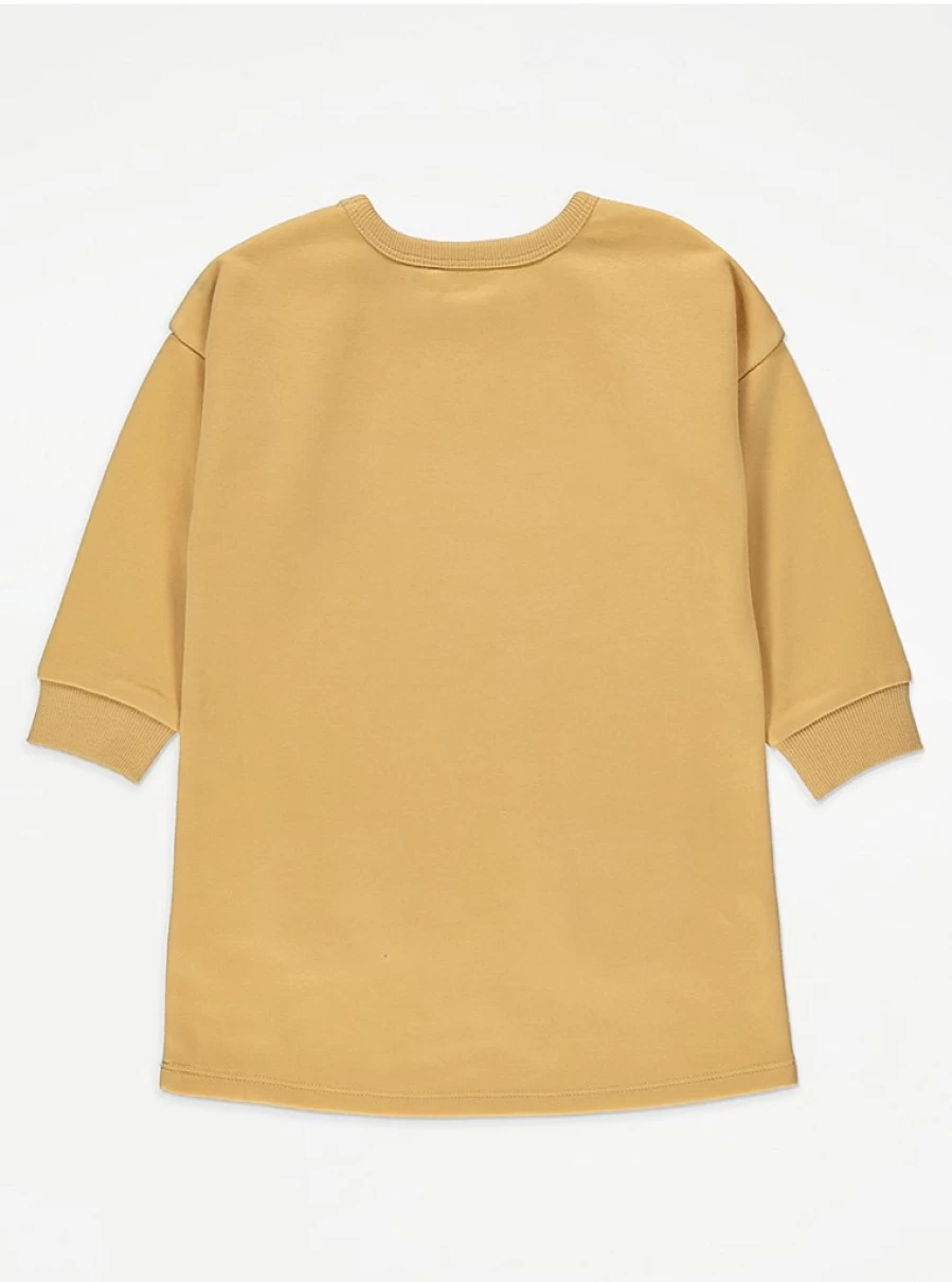 "George at Asda Girls' Ochre Dinosaur Pocket Sweater Dress Reviews"