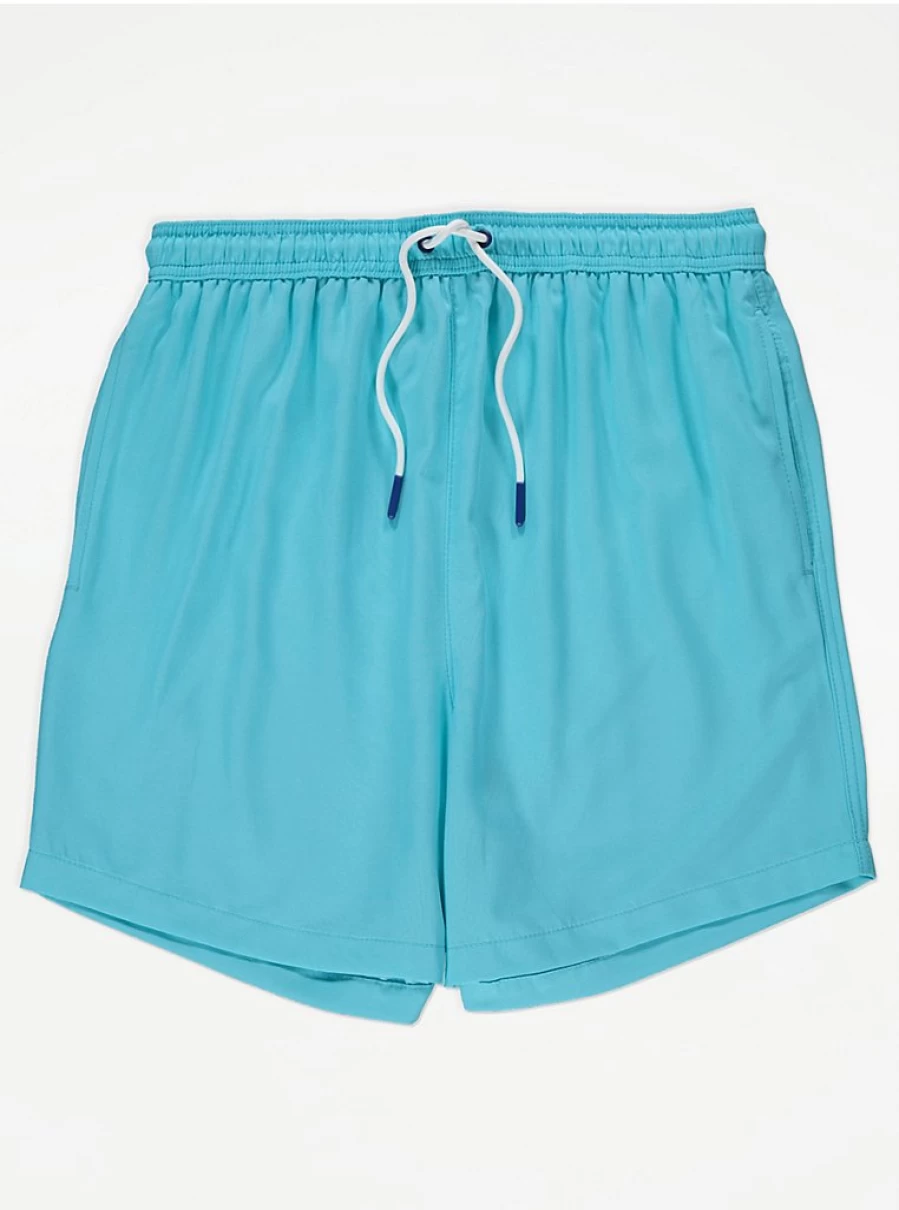 Men's Turquoise Quick-Dry Swim Shorts by George at Asda | Lightweight & Comfortable