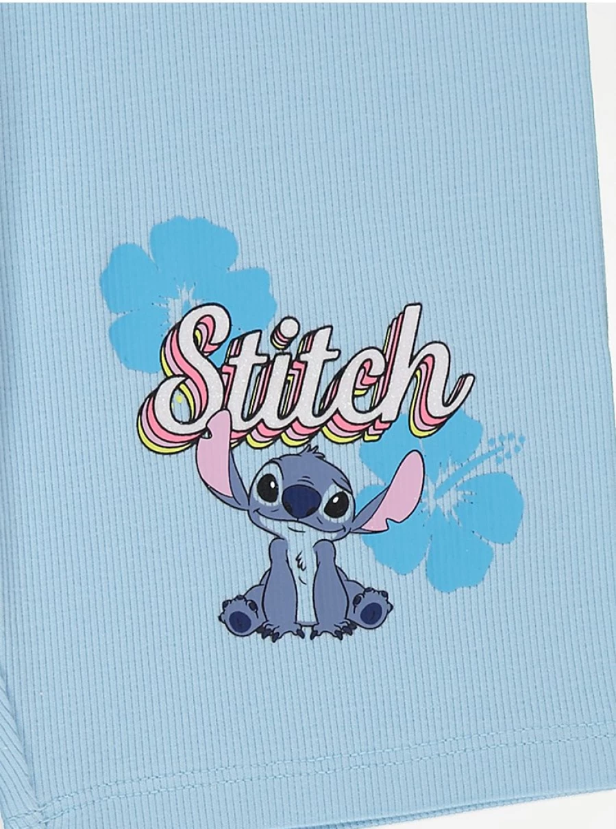 Girls' Disney Lilo & Stitch Floral Bike Shorts 2-Pack | George at Asda | Kids' Cycling Shorts