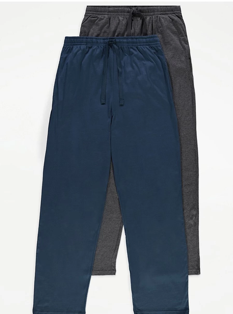 "George at Asda Men's Jersey Lounge Pants 2-Pack – Comfort & Style"