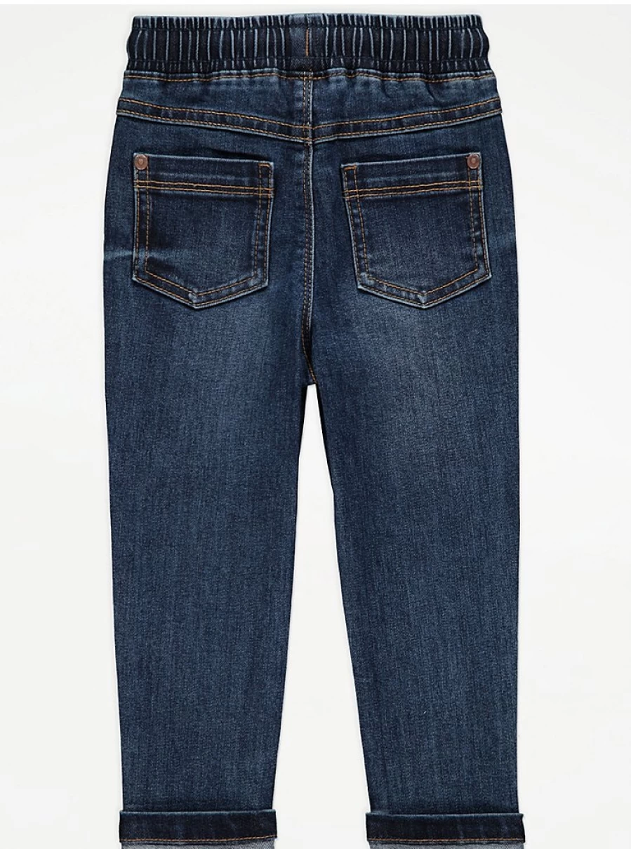 Boys' Relaxed Fit Dark Wash Jeans | George at Asda | Comfortable Kids Denim
