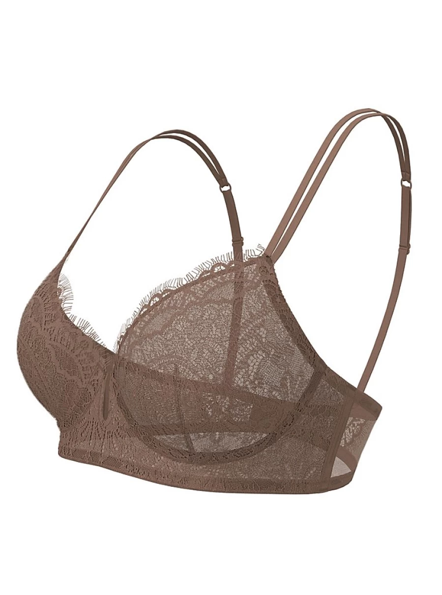 Women's Deep Medium Nude Pretty Lace Non-Padded Bra - George at Asda Lingerie Review