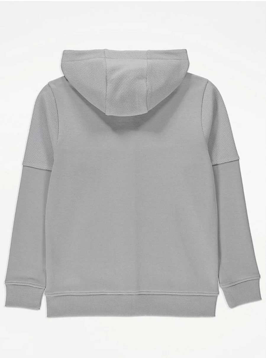 "George at Asda Boys Grey Textured Zip Up Hoodie and Joggers Set - Kids Outfit Review"