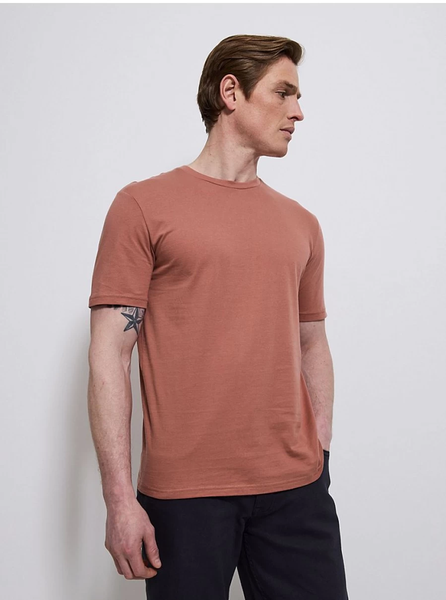 George at Asda Men's Rust Crew Neck T-Shirt Review | Comfort & Style
