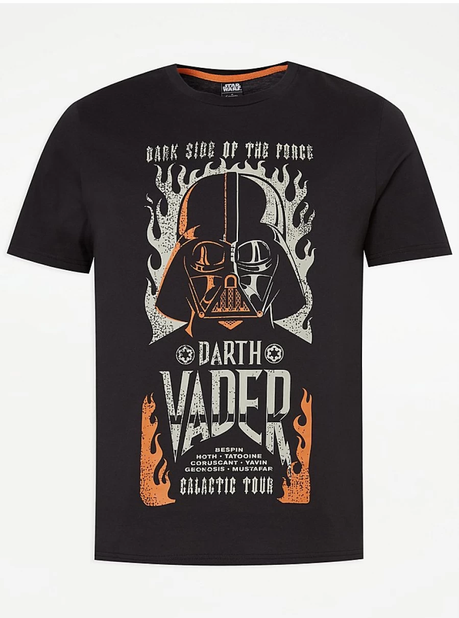 George at Asda Men's Star Wars Darth Vader T-Shirt | Officially Licensed Disney Merchandise