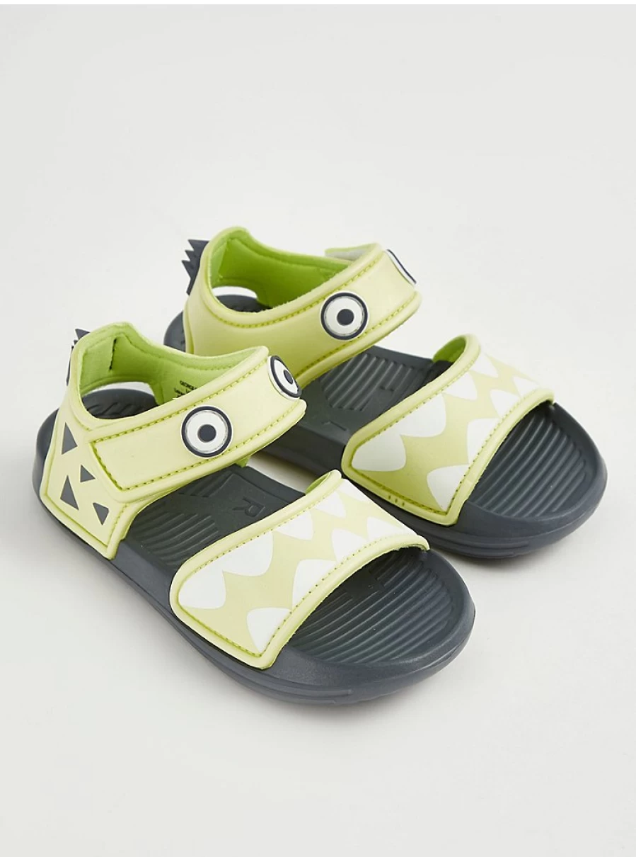 "George at Asda Boys' Green Monster Spike Double Strap Sandals – Kids' Comfort & Style"