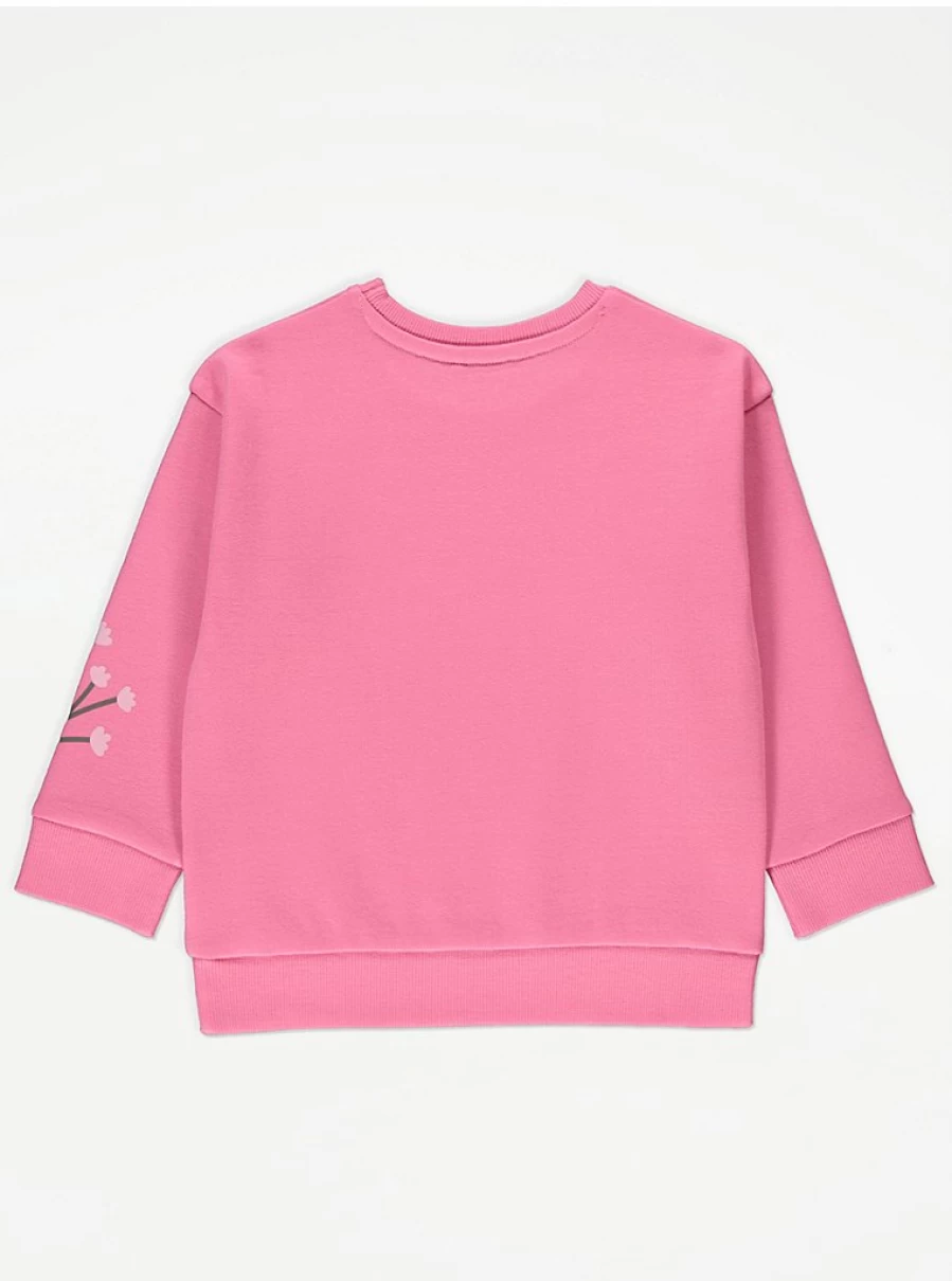 Disney The Aristocats Marie Pink Sweatshirt for Kids by George at Asda | Soft Fleece Pullover | Official Character Apparel