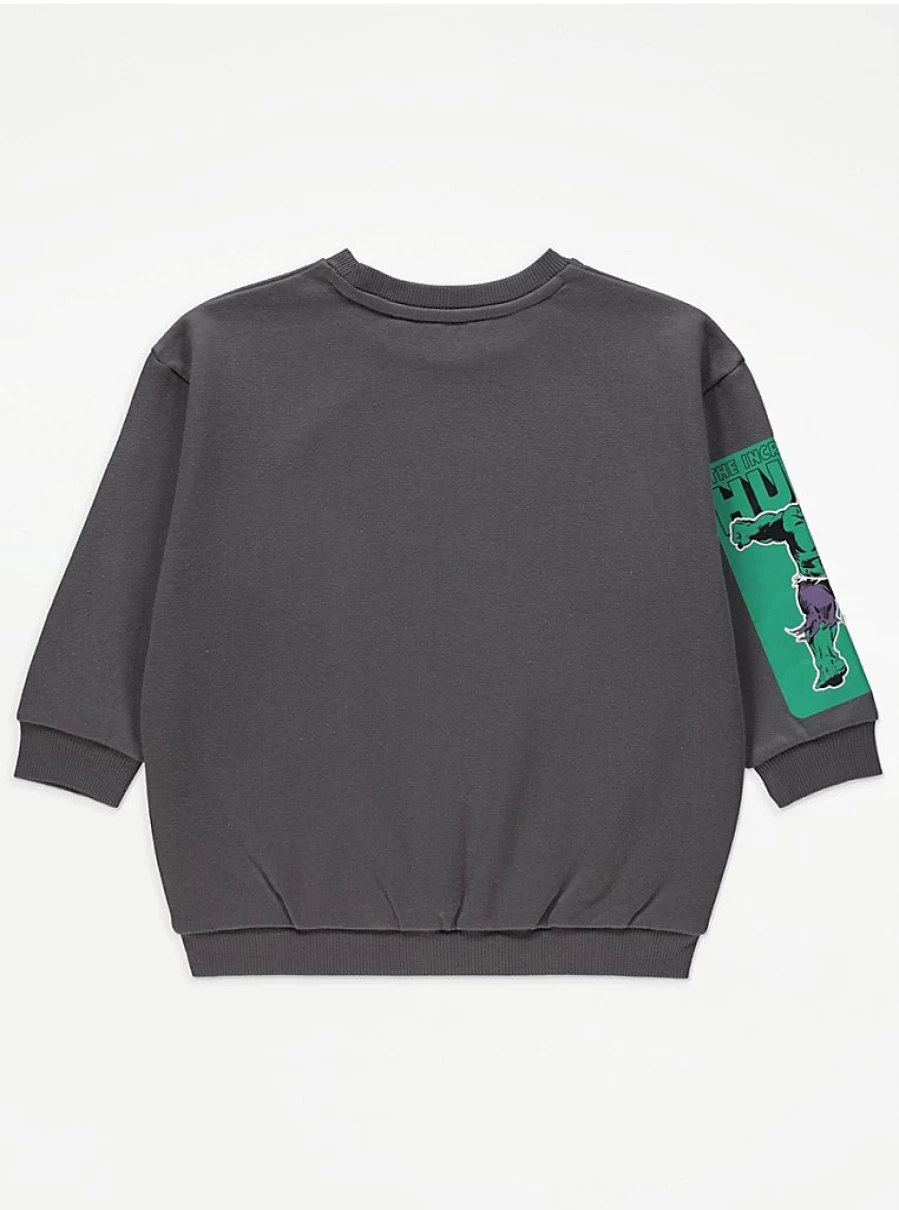 "George at Asda Marvel Superhero Grey Sweatshirt for Boys | Kids' Casual Pullover"