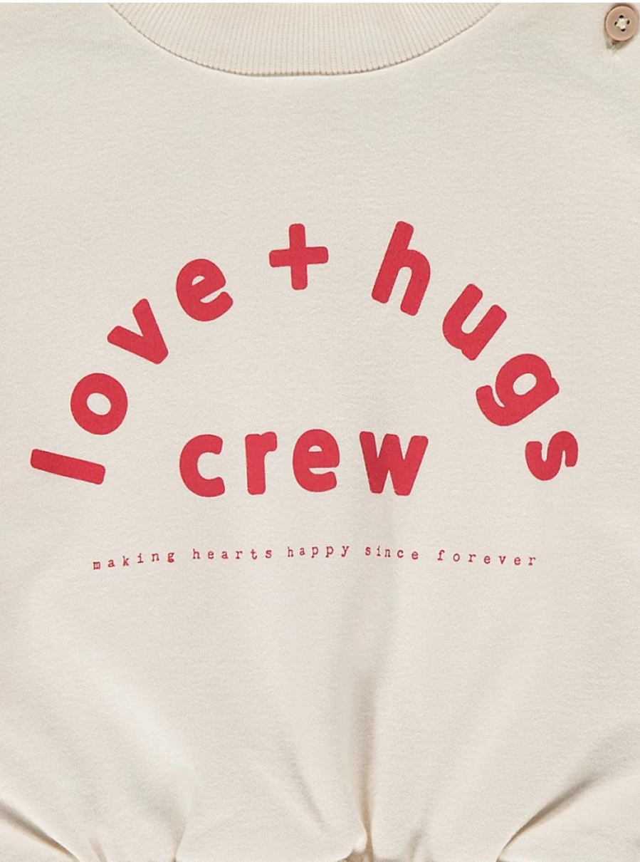 "George at Asda Boys' Cream Love And Hugs Crewneck Sweatshirt Review"