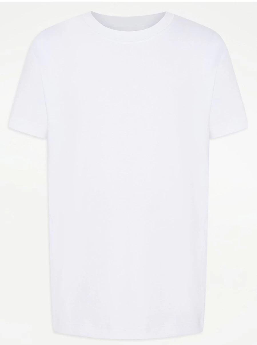 "George at Asda White Active Cotton T-Shirt for School & Casual Wear – Reviews & Features"