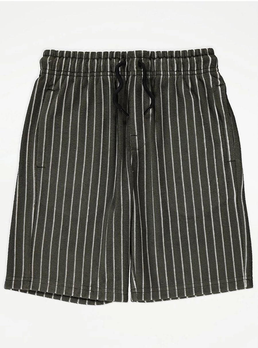"Boys' Khaki Stripe Towelling T-Shirt and Shorts Set | George at Asda Kids Outfit Review"