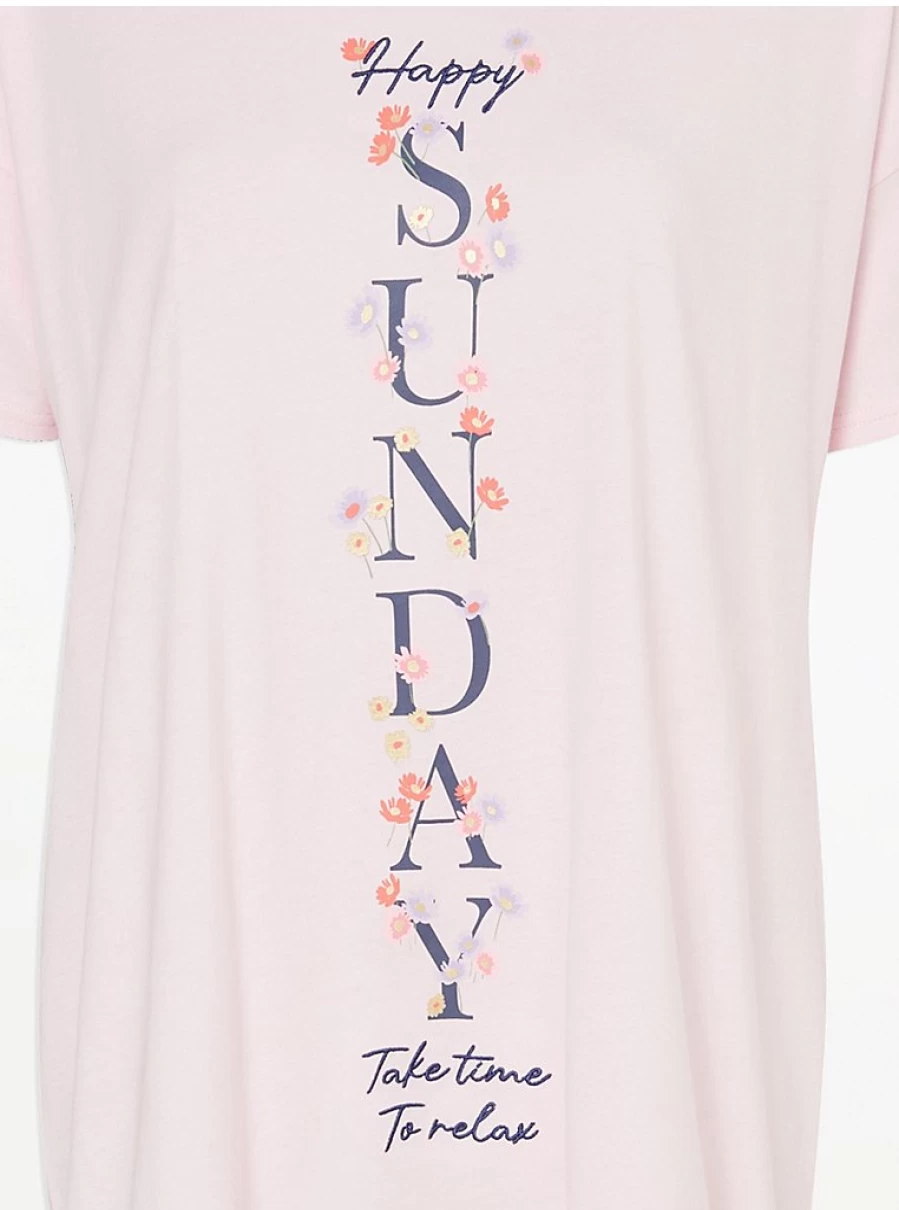 "George at Asda Pink Happy Sunday Floral Nightdress | Women's Lingerie & Sleepwear Review"