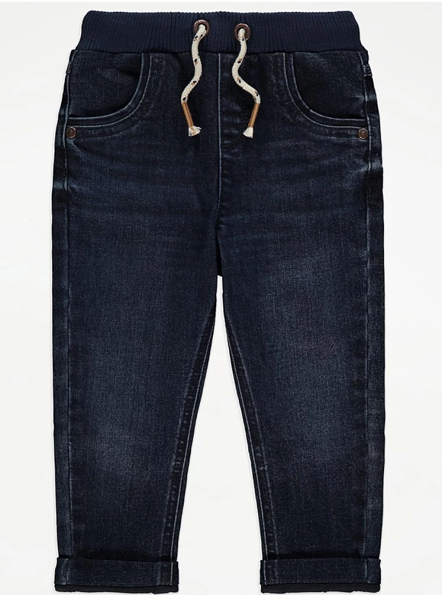 Boys' Indigo Dark Wash Relaxed Fit Jeans | George at Asda
