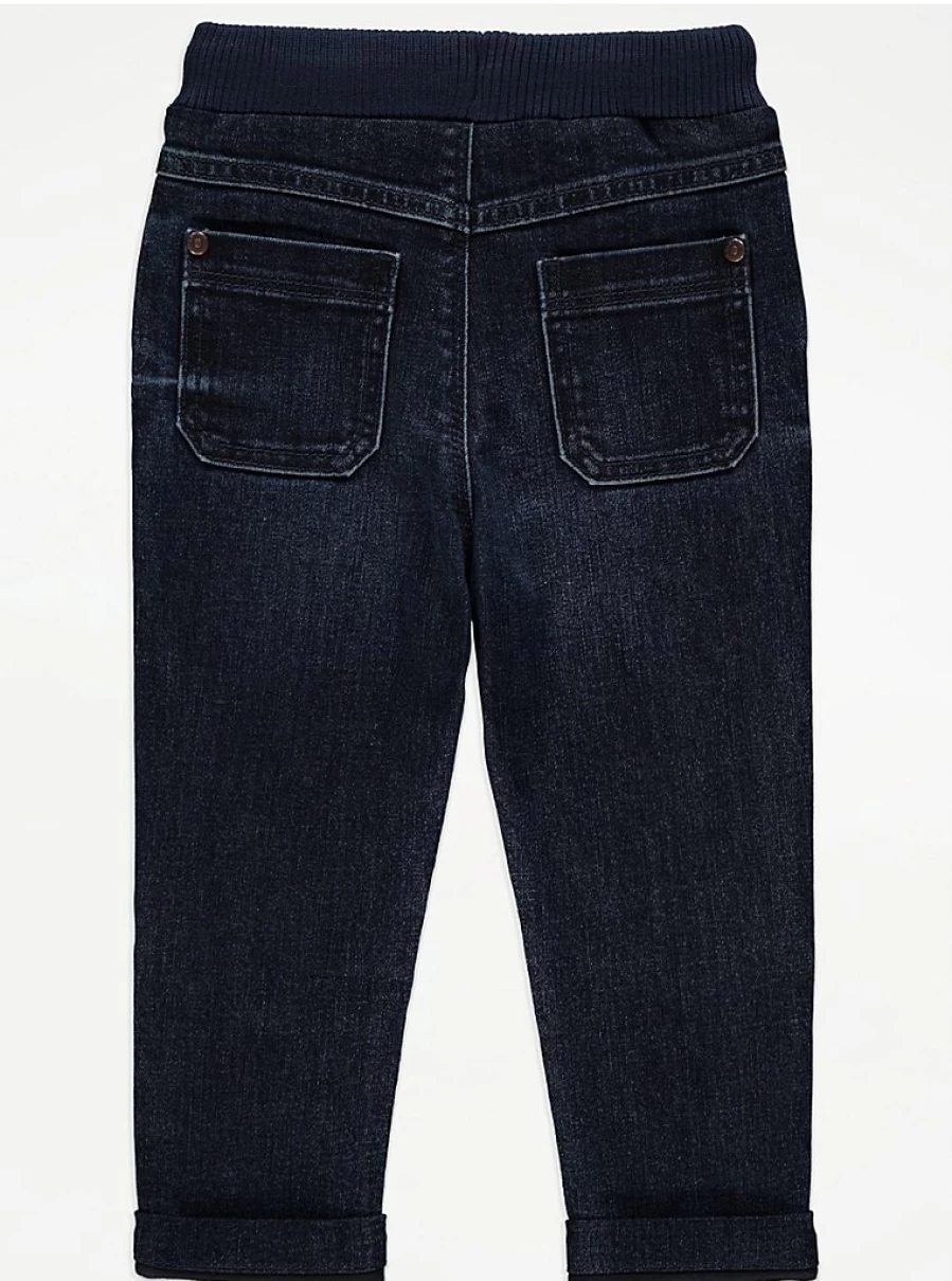 Boys' Indigo Dark Wash Relaxed Fit Jeans | George at Asda
