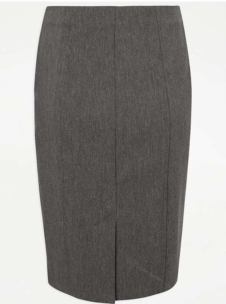 "George at Asda Grey Pencil School Skirt for Senior Girls – Comfortable & Stylish Uniform"