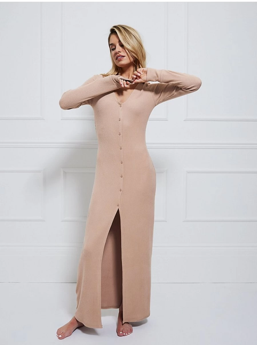 "George at Asda Women's Mocha Ribbed Longline Cardigan | Billie Faiers Lounge Wear Review"