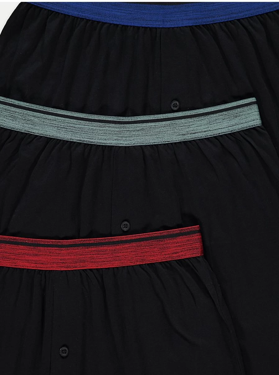 "George at Asda Men's Colour Waist Loose Fit Boxer Shorts 3-Pack | Comfortable & Stylish"