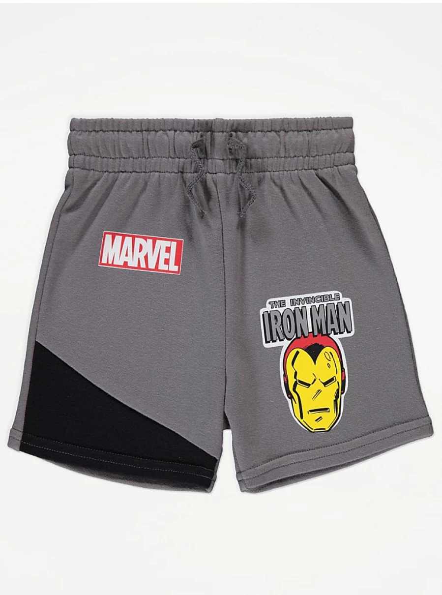 Marvel Superhero Boys Grey T-Shirt and Shorts Set | George at Asda | Kids Outfit