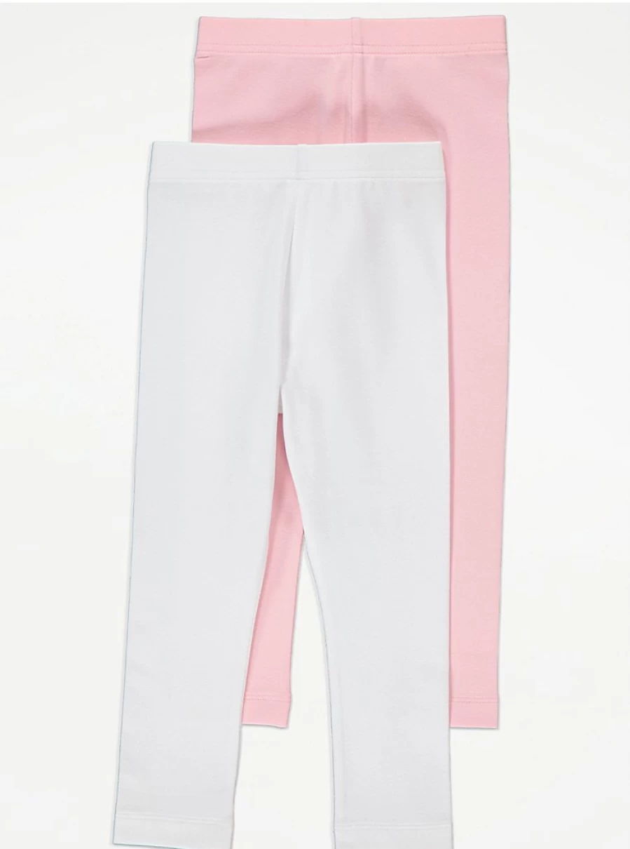 "George at Asda Kids' Leggings 2-Pack | Comfortable & Durable Leggings for Children"