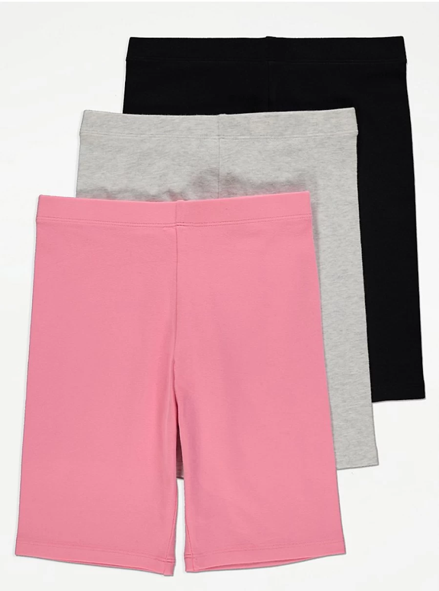 "George at Asda Girls' Plain Cycling Shorts 3-Pack | Comfortable Kids' Bike Shorts Review"