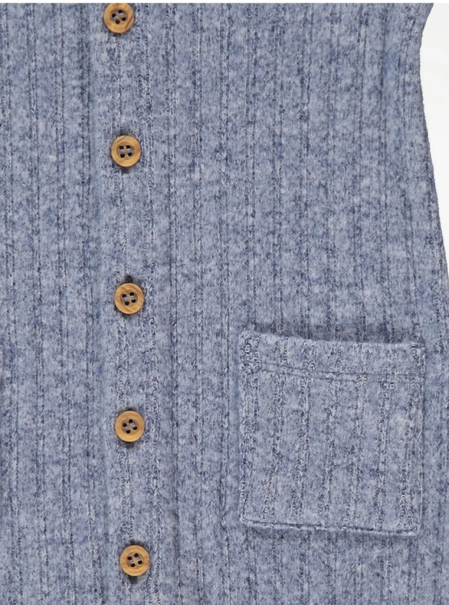 "George at Asda Boys' Blue Brushed Knit All-in-One Baby Jumpsuit – Reviews & Features"