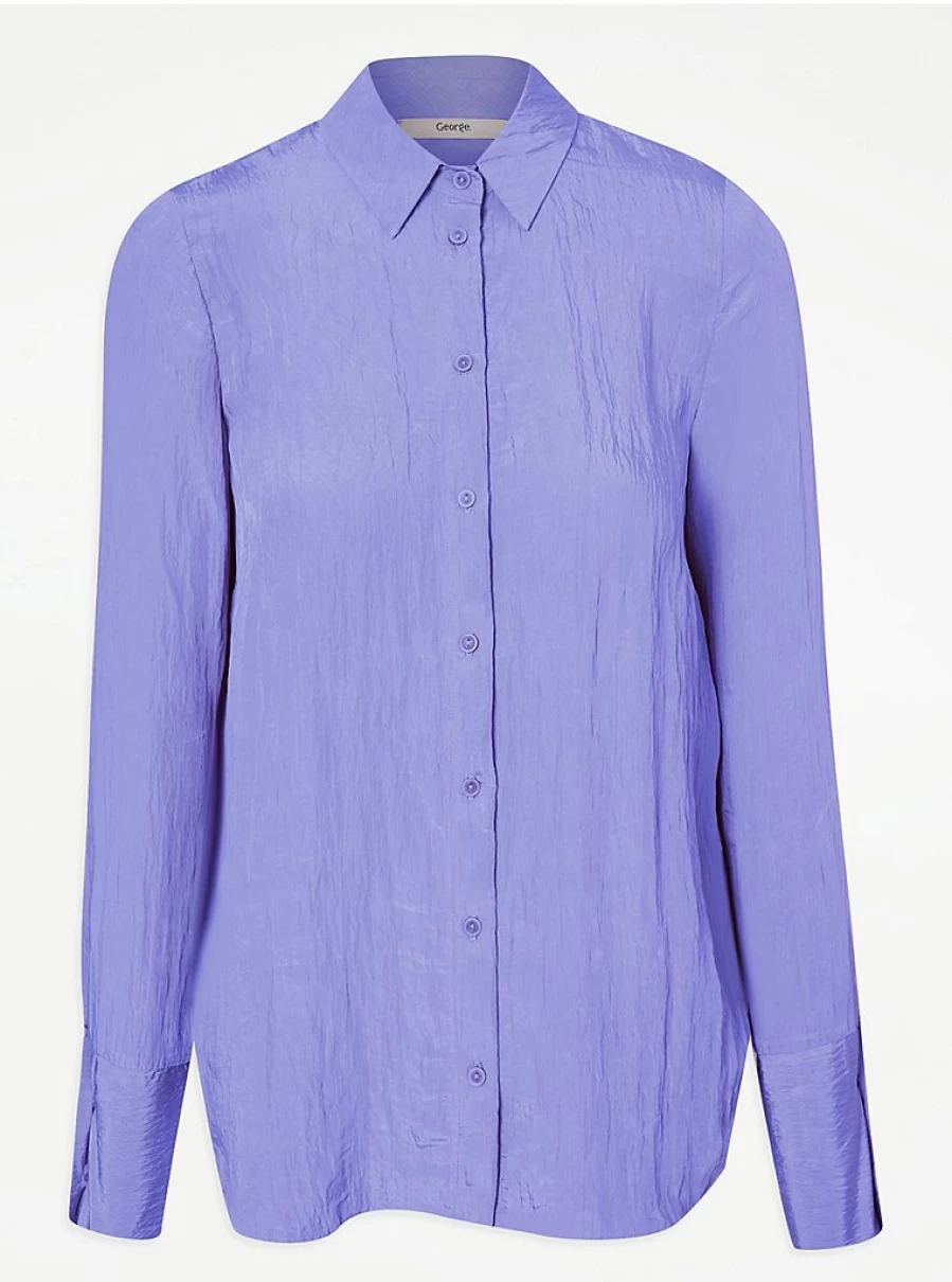 "George at Asda Women's Blue Lightweight Textured Shirt – Comfort & Style Review"