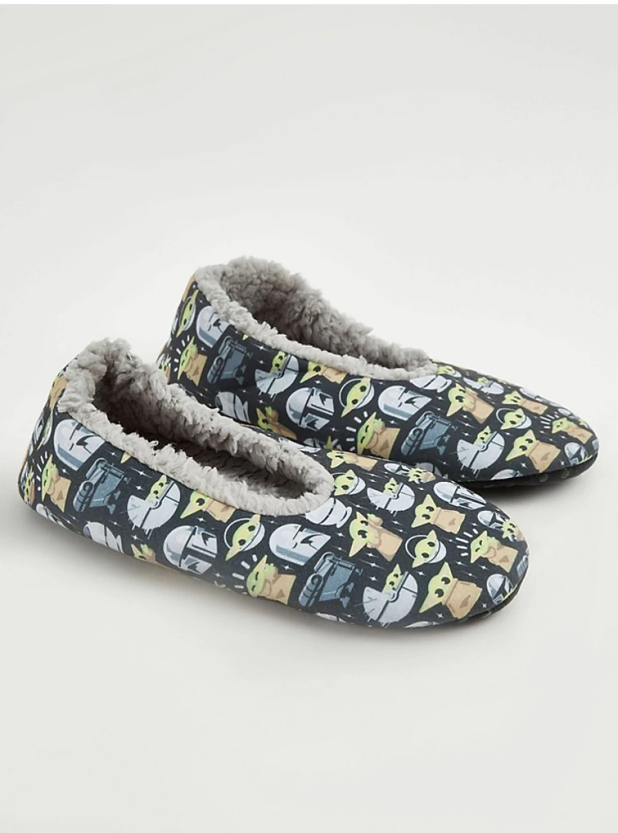 Men's The Mandalorian Grey Fleece Lined Slipper Socks by George at Asda - Warm & Comfortable Review