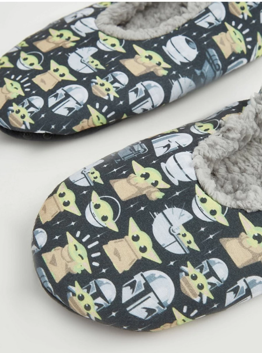 Men's The Mandalorian Grey Fleece Lined Slipper Socks by George at Asda - Warm & Comfortable Review