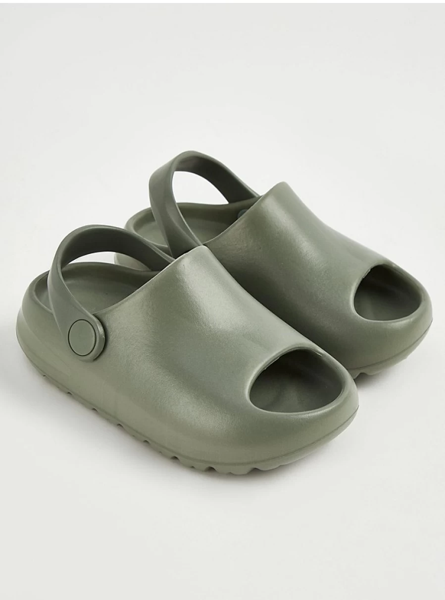 "George at Asda Girls' Khaki Back Strap Chunky Sliders – Comfortable Kids' Sandals Reviews"