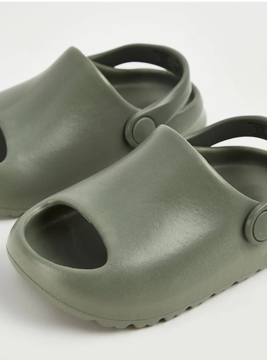 "George at Asda Girls' Khaki Back Strap Chunky Sliders – Comfortable Kids' Sandals Reviews"
