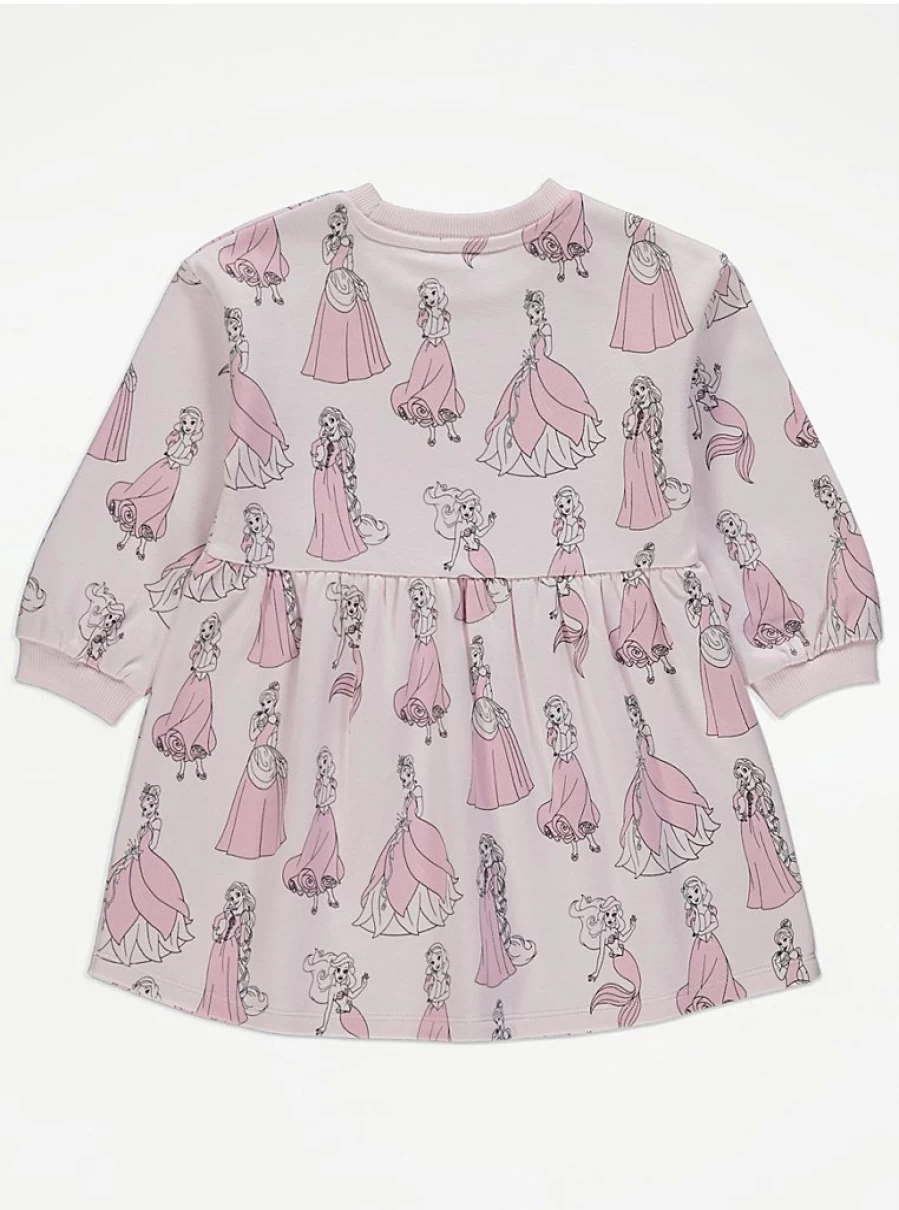 "George at Asda Disney Princess Pink Knit Sweater Dress for Girls – Kids’ Casual Wear Review"