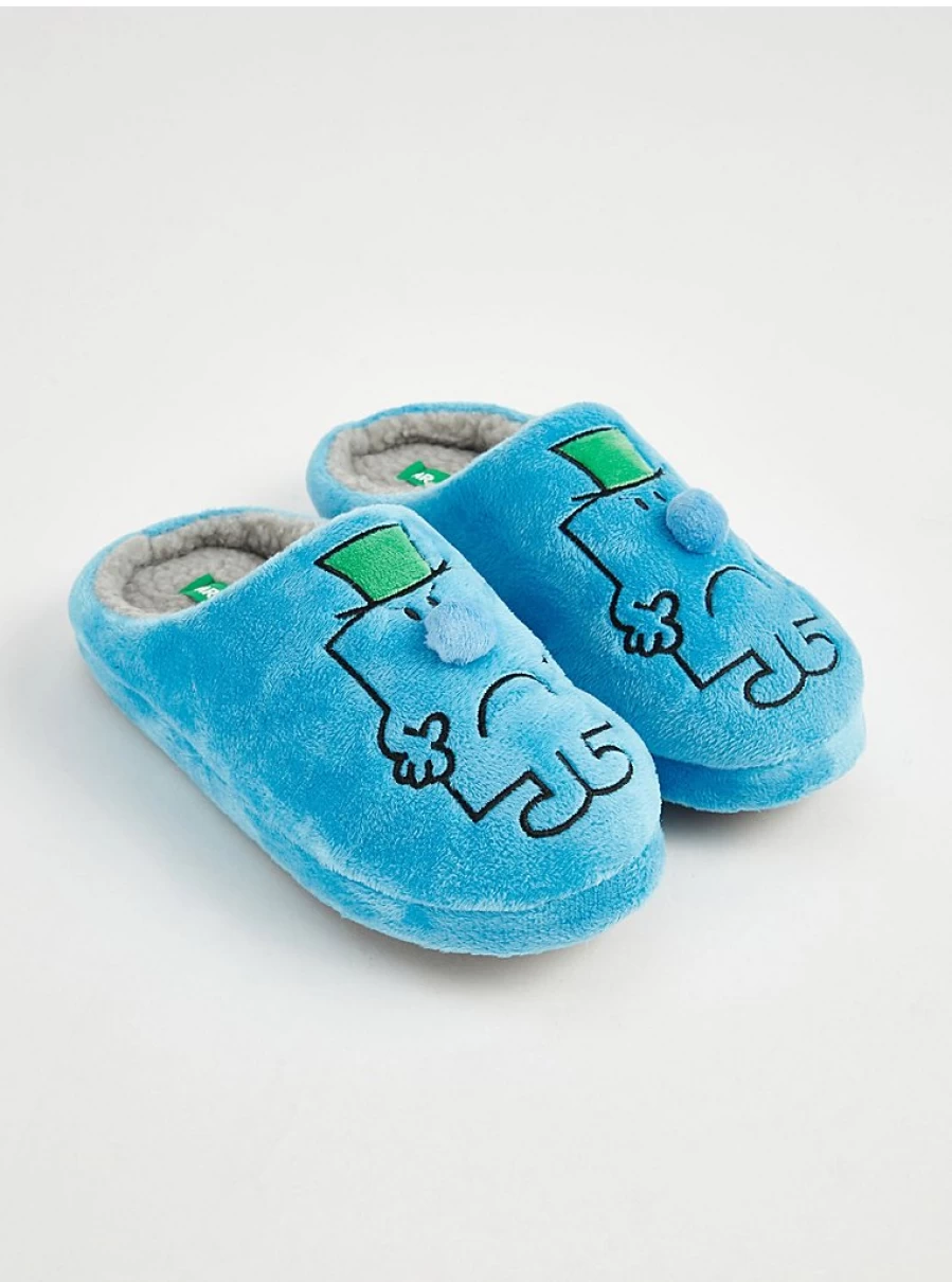 Men's Mr. Grumpy Blue Mule Slippers by George at Asda – Comfortable House Shoes Review