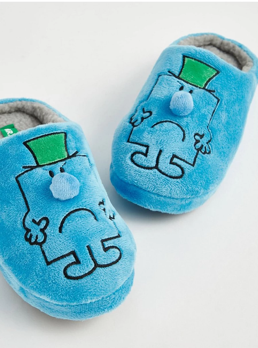 Men's Mr. Grumpy Blue Mule Slippers by George at Asda – Comfortable House Shoes Review