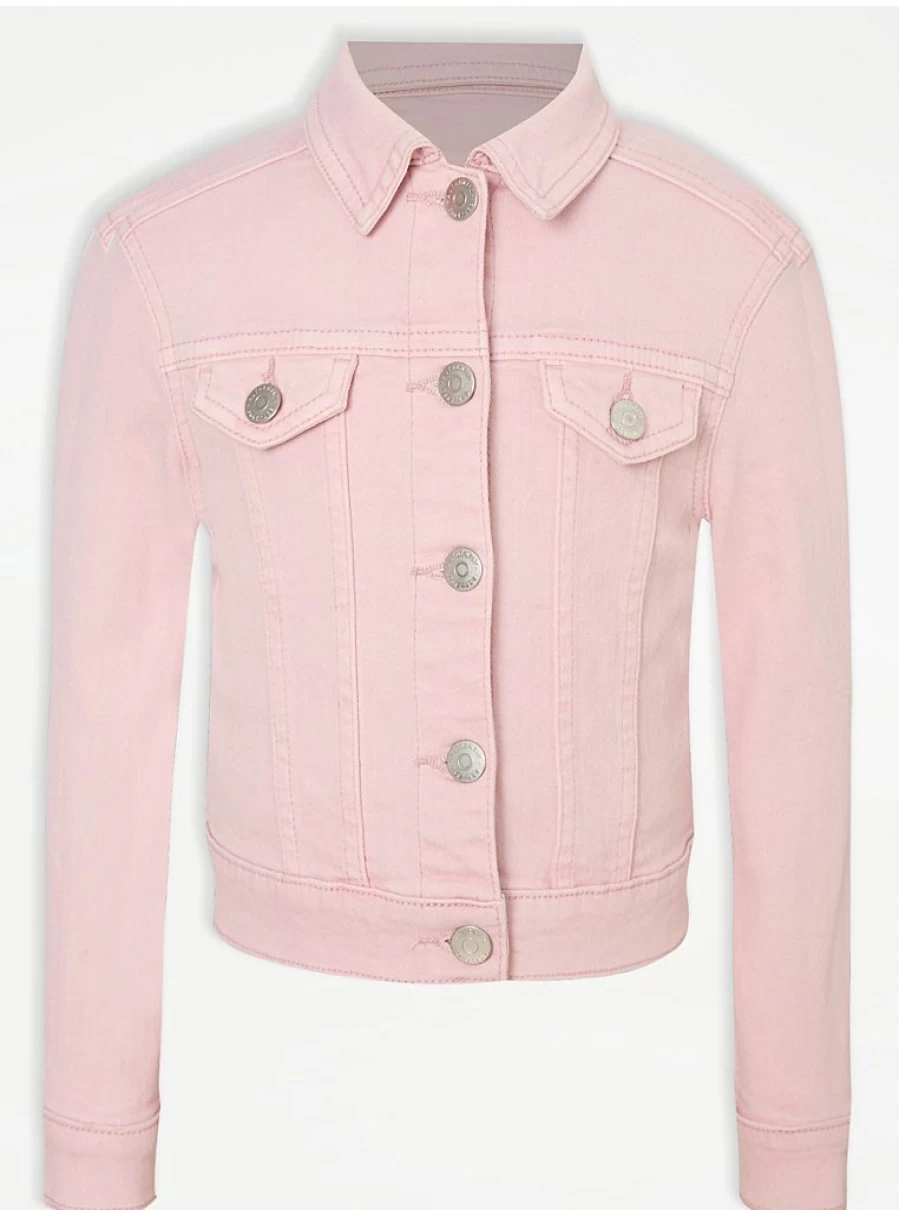 "George at Asda Kids' Pink Stretch Denim Jacket | Comfortable & Stylish Review"