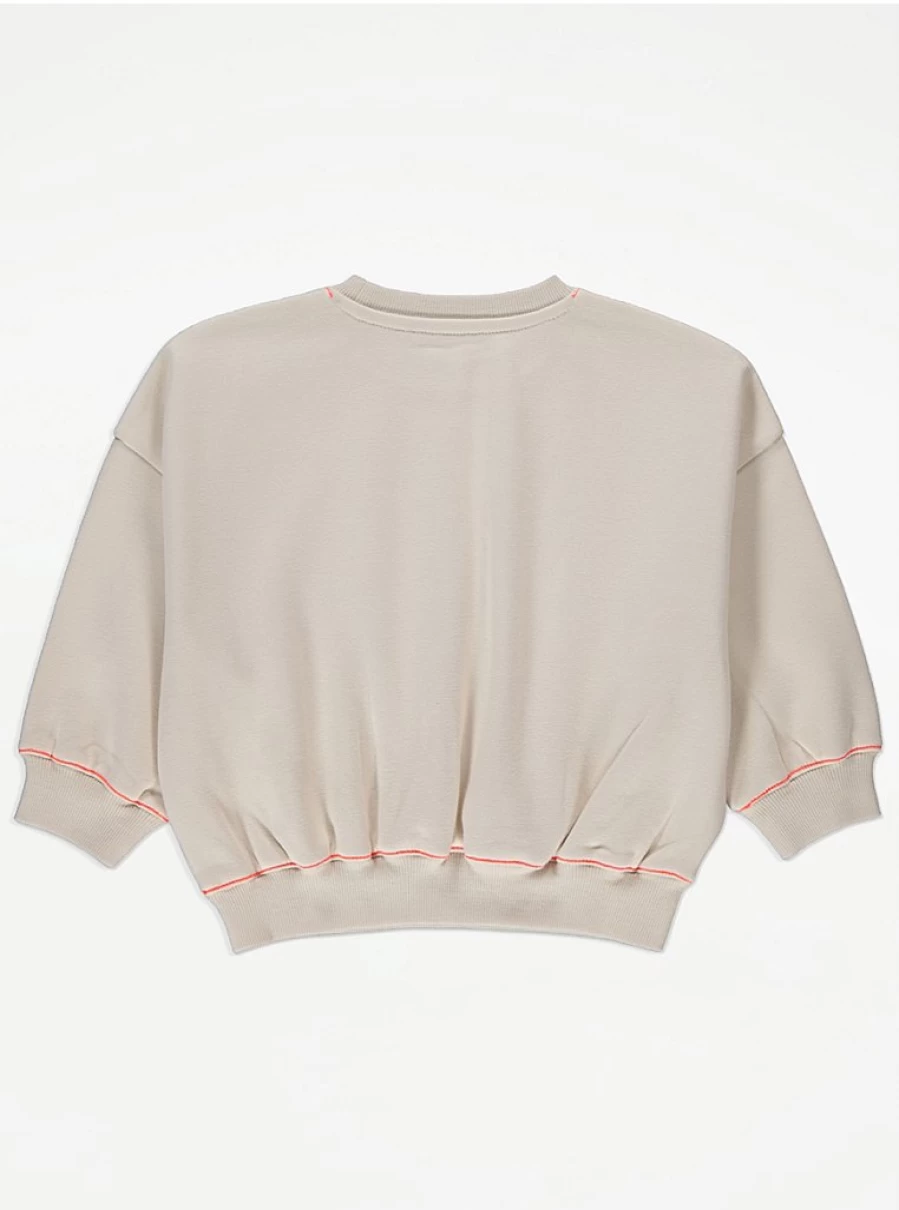 Boys' Stone Neon Trim Sweatshirt & Joggers Set | George at Asda Outfit Review