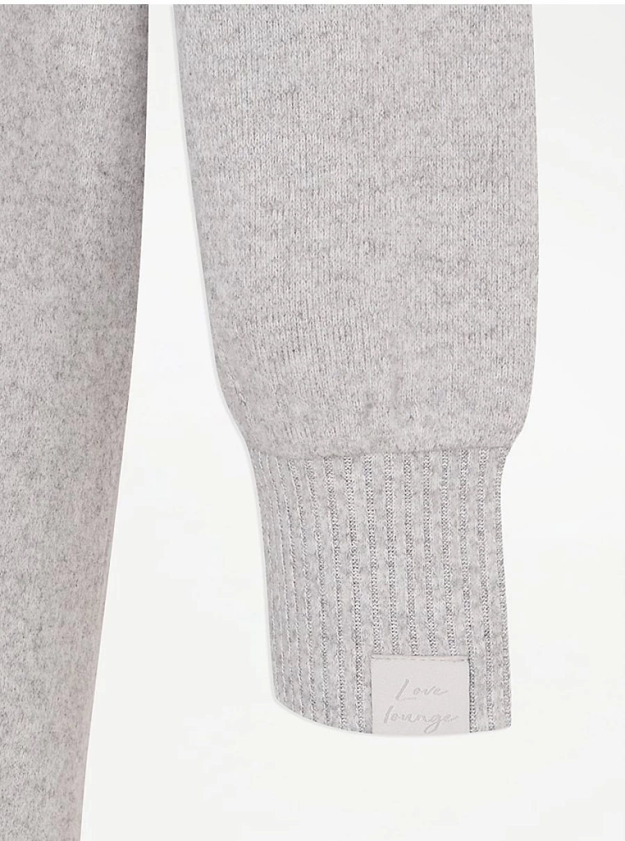 Grey Cowl Neck Knit Loungewear Dress by George at Asda | Comfortable Women's Sleepwear & Casual Dress Review