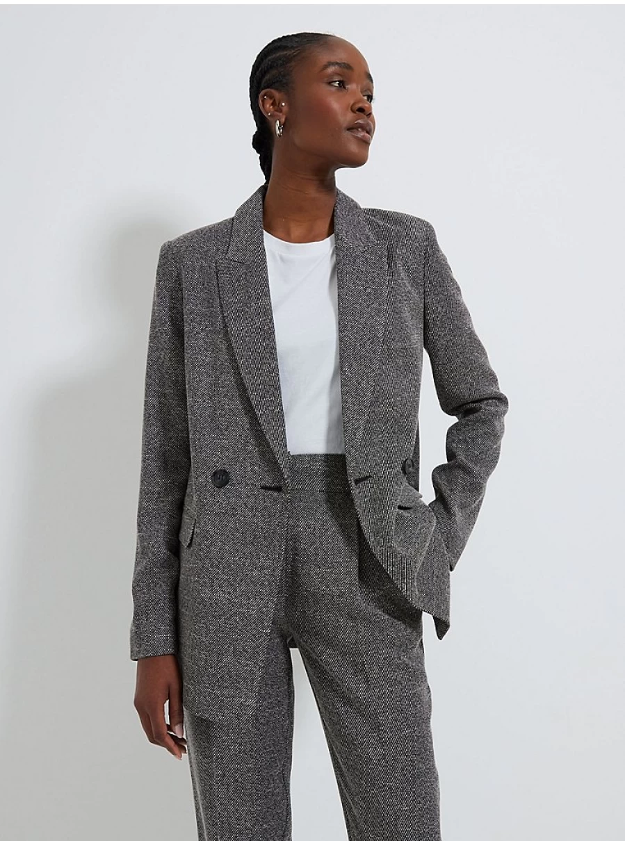 "George at Asda Women's Grey Herringbone Blazer – Stylish & Comfortable Review"