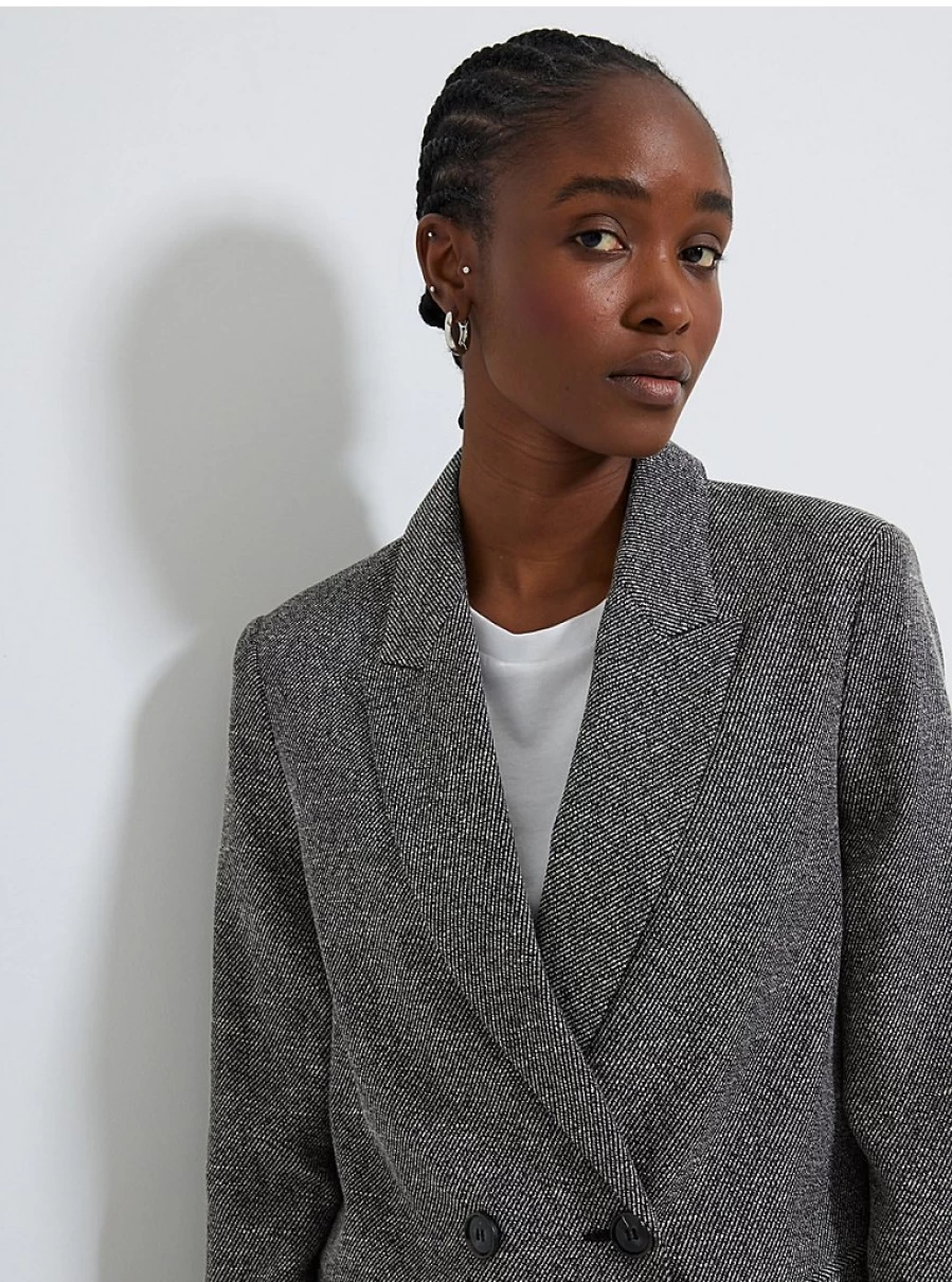 "George at Asda Women's Grey Herringbone Blazer – Stylish & Comfortable Review"